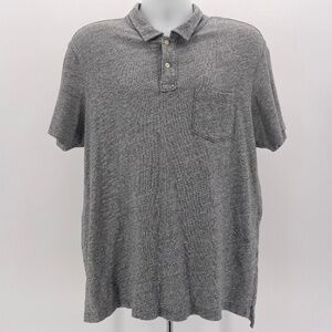 J. Crew Factory Gray Polo Shirt Men's Size Large